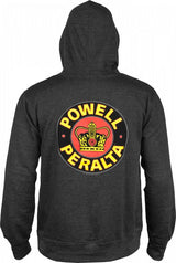 Powell Sweat Supreme Hood Charcoal Yellow