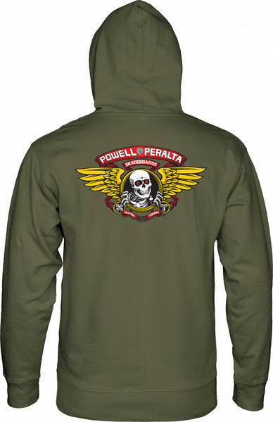 Powell Sweat Winged Ripper Hood Army