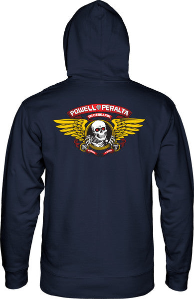 Powell Sweat Winged Ripper Hood Navy