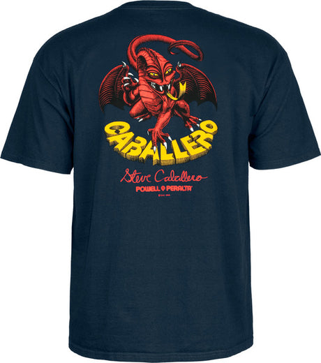 Powell T-Shirt Cab Dragon Ii Ss Navy