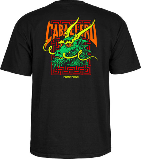 Powell T-Shirt Cab Street Dragon Ss Black