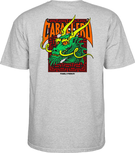 Powell T-Shirt Cab Street Dragon Ss Gray