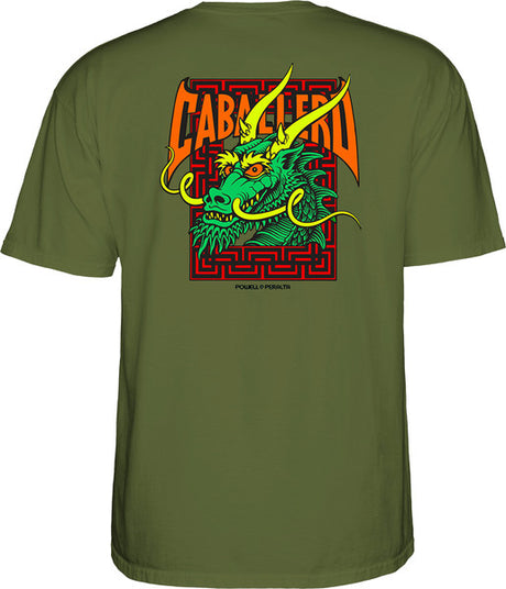 Powell T-Shirt Cab Street Dragon Ss Military