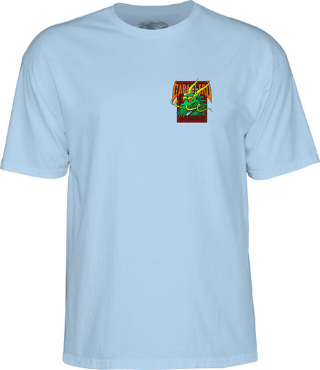 Powell T-Shirt Cab Street Dragon Ss Powder Blue