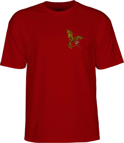 Powell T-Shirt Dragons Logo Ss Garnet