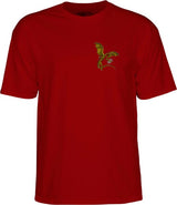 Powell T-Shirt Dragons Logo Ss Garnet
