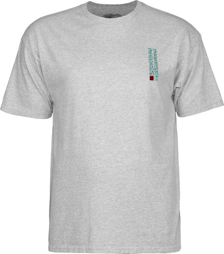 Powell T-Shirt Dragon Skull Ss Gray