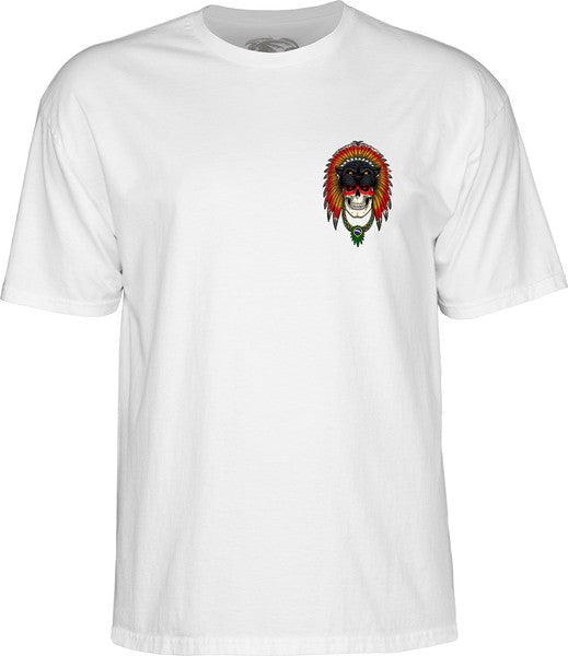 Powell T-Shirt Kelvin Hoefler Skull Ss White