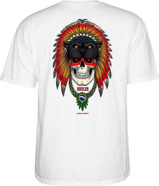 Powell T-Shirt Kelvin Hoefler Skull Ss White