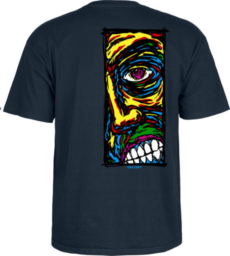 Powell T-Shirt Lance Conklin Face Ss Navy