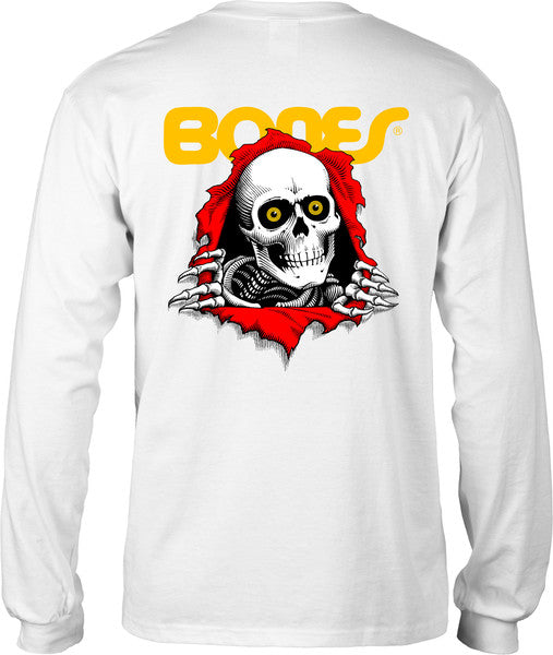 Powell T-Shirt Ripper Ls White