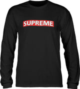 Powell T-Shirt Supreme Ls Black