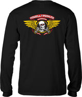 Powell T-Shirt Winged Ripper Ls Black