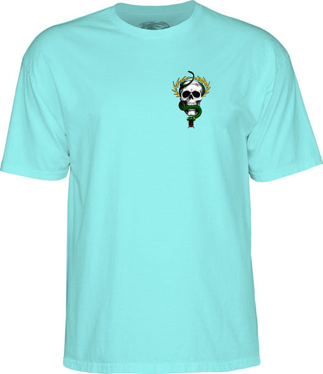 Powell T-Shirt Mcgill Skull & Snake Ss Celedon