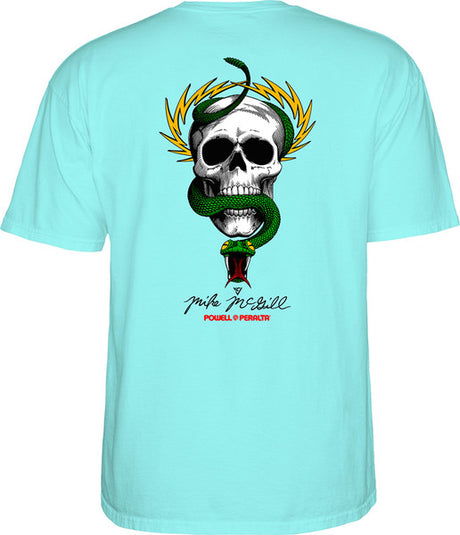 Powell T-Shirt Mcgill Skull & Snake Ss Celedon