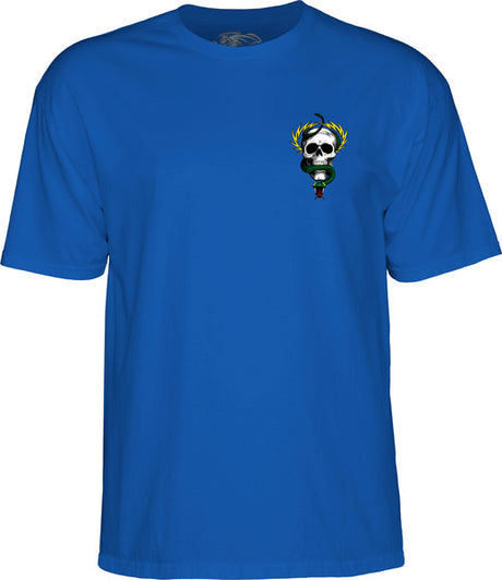 Powell T-Shirt Mcgill Skull & Snake Ss Royal Blue