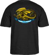 Powell T-Shirt Oval Dragon Ss Black