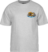 Powell T-Shirt Oval Dragon Ss Gray