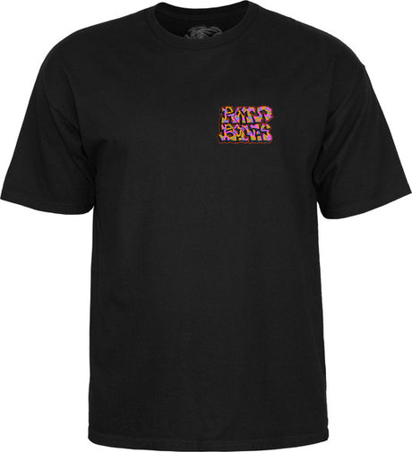 Powell T-Shirt Rat Bones Graffiti Ss Black