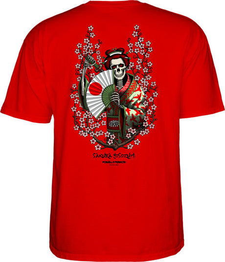 Powell T-Shirt Sakura Yosozumi Ss Red