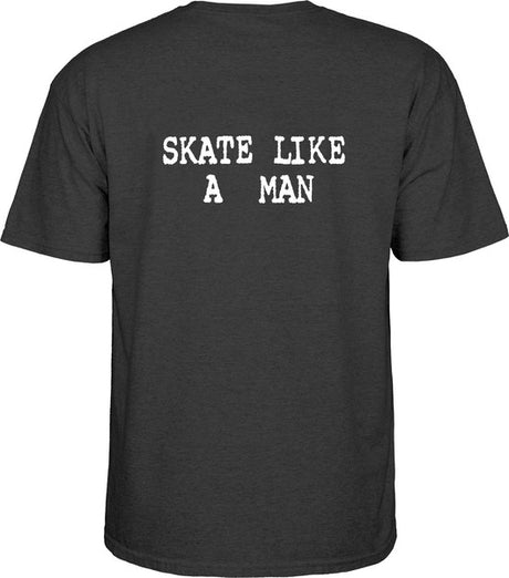 Powell T-Shirt Skate Chimp Ss Charcoal Heather