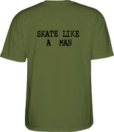 Powell T-Shirt Skate Chimp Ss Military Green