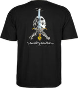 Powell T-Shirt Skull & Sword Ss Black