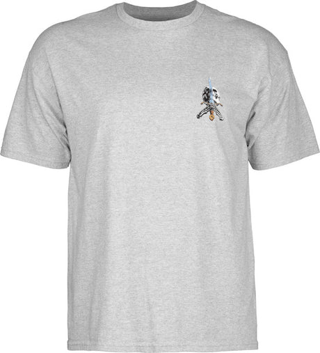 Powell T-Shirt Skull & Sword Ss Grey