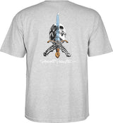 Powell T-Shirt Skull & Sword Ss Grey