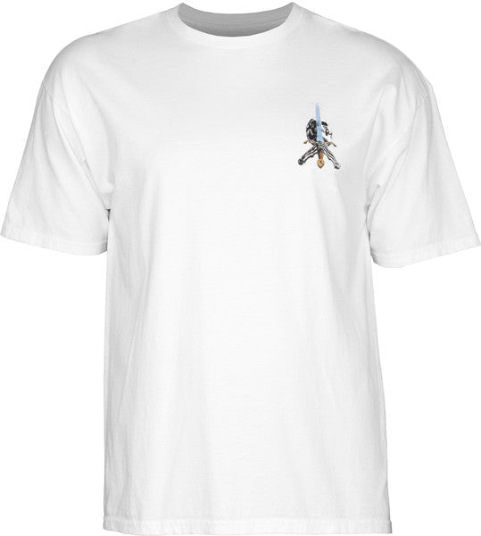 Powell T-Shirt Skull & Sword Ss White