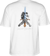 Powell T-Shirt Skull & Sword Ss White