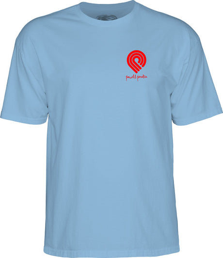 Powell T-Shirt Tucking Skeleton Ss Baby Blue