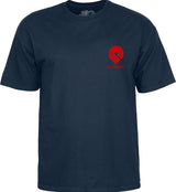 Powell T-Shirt Tucking Skeleton Ss Navy