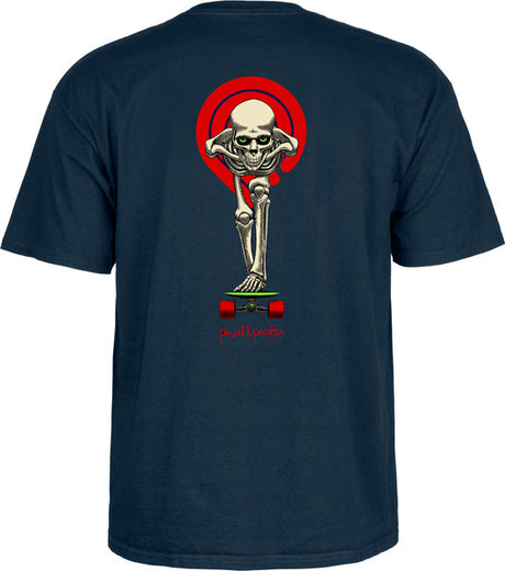 Powell T-Shirt Tucking Skeleton Ss Navy