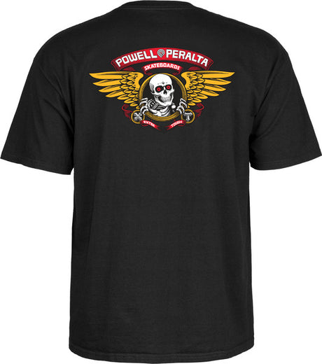 Powell T-Shirt Winged Ripper Ss Black