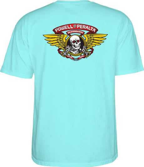 Powell T-Shirt Winged Ripper Ss Celedon