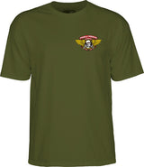 Powell T-Shirt Winged Ripper Ss Military Green