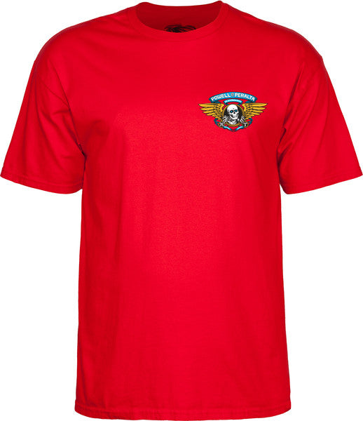 Powell T-Shirt Winged Ripper Ss Red