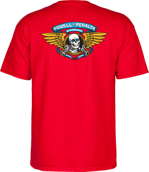 Powell T-Shirt Winged Ripper Ss Red