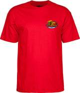 Powell T-Shirt Youth Oval Dragon Ss Red