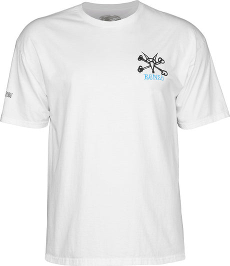 Powell T-Shirt Youth Rat Bones Ss White