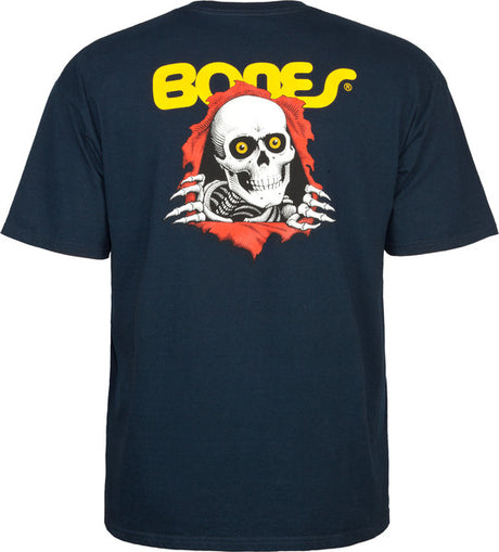 Powell T-Shirt Youth Ripper Ss Navy