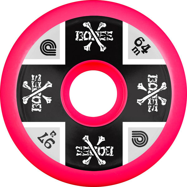 Roues de skate Powell Peralta 64 mm X Cross Bones 97A Pink