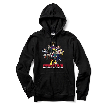 Primitive Sweat My Hero Academia Hood Black