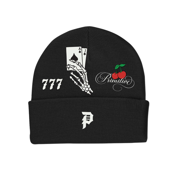Primitive Beanie Blackjack Black