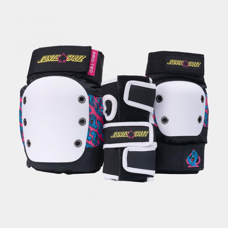 Pro-Tec Pads X Santa Cruz (Uk) Street Adult 3-Pk Pad Set Open