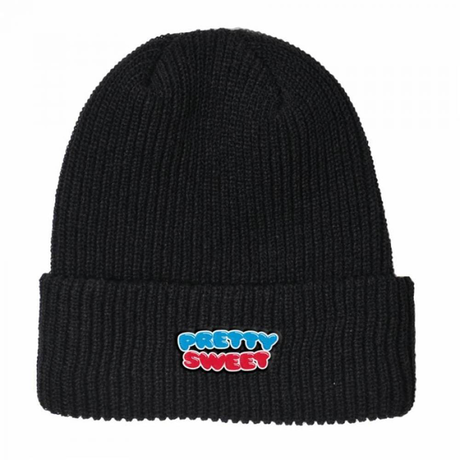 Pretty Sweet Fold Beanie Black