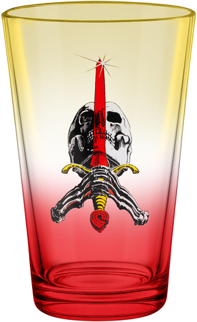 Verre Powell Peralta Skull & Sword Yellow Red Fade