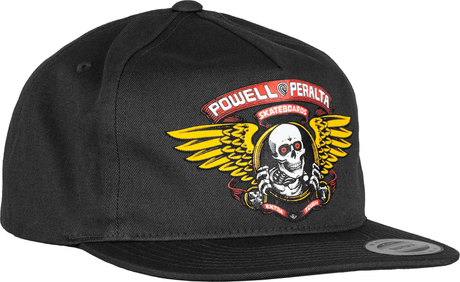 Powell Cap Winged Ripper Snapback Black