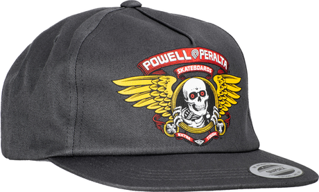 Powell Cap Winged Ripper Snapback Charcoal
